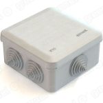 GREENEL Коробка распаячная наружняя 100*100*50 серая квадратная IP55