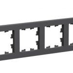 Systeme (Schneider) Electric ATLASDESIGN 4-постовая РАМКА, универсальная, БАЗАЛЬТ