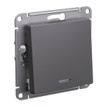 Systeme (Schneider) Electric ATLASDESIGN 1-кл ПЕРЕКЛЮЧАТЕЛЬ с подсветкой, сх.6а, 10АХ, механизам, БАЗАЛЬТ