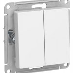 Systeme (Schneider) Electric ATLASDESIGN 2-клавишный ВЫКЛЮЧАТЕЛЬ, сх.5, 10АХ, механизм, ЛОТОС