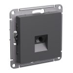 Systeme (Schneider) Electric ATLASDESIGN РОЗЕТКА телефонная RJ11, механизм, БАЗАЛЬТ