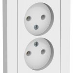 Systeme (Schneider) Electric ATLASDESIGN РОЗЕТКА двойная без заземления,16А, в сборе, ЛОТОС