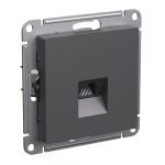 Systeme (Schneider) Electric ATLASDESIGN РОЗЕТКА компьютерная RJ45, кат. 5Е, механизм, БАЗАЛЬТ