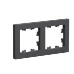 Systeme (Schneider) Electric ATLASDESIGN 2-постовая РАМКА, универсальная, БАЗАЛЬТ