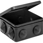 Коробка распаячная квадратная 100х100х50 (черная)