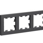 Systeme (Schneider) Electric ATLASDESIGN 3-постовая РАМКА, универсальная, БАЗАЛЬТ