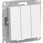 Systeme (Schneider) Electric ATLASDESIGN 3-клавишный ВЫКЛЮЧАТЕЛЬ, сх.1+1+1, 10АХ, механизм, ЛОТОС