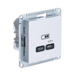 Systeme (Schneider) Electric ATLASDESIGN USB РОЗЕТКА тип-С 65Вт высокоскор.заряд. QC, PD, механизм, ЛОТОС