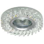 IL.0026.0103 Светильник MR16+LED встраиваемый AL/CLEAR 35Вт+LED 3Вт