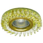 IL.0026.0203 Светильник MR16+LED встраиваемый G/CLEAR 35Вт+LED 3Вт