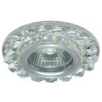 IL.0026.0303 Светильник MR16+LED встраиваемый AL/CLEAR 35Вт+LED 3Вт