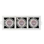 IL.0006.1003 Светильник карданный MR16, 3*50W встраиваемый, GU5.3 WH