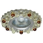 Светильник MR16 встраиваемый AL, CLEAR+AMBER, LED 3 Вт (CP-7822)