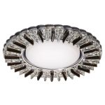 IL.0028.2022 Светильник GX53+LED 4W 4000K, встраиваемый ПОЛИКРИСТАЛЛ CH/CLEAR+GRAY