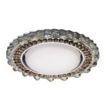 IL.0028.1518 Светильник GX53+LED 4W 4000K, встраиваемый ПОЛИКРИСТАЛЛ CH/CLEAR+BK