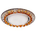 IL.0028.1618 Светильник GX53+LED 4W 4000K, встраиваемый ПОЛИКРИСТАЛЛ CH/CLEAR+BK