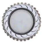 IL.0028.1815 Светильник GX53+LED 4W 4000K, встраиваемый ПОЛИКРИСТАЛЛ CH/CLEAR+WH
