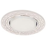 IL.0031.0302 Светильник GX53+LED 4W 4000K, встраиваемый АКРИЛ CH/WH+CH