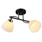 MD.2980-2-S BK+CH Люстра потолочная 2*60Вт E27