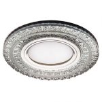 IL.0027.2303 Светильник MR16+LED 3W 4000K встраиваемый ПОЛИКРИСТАЛЛ, AL/CLEAR