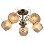 MD.0562-5-S AB Люстра потолочная 5*60Вт Е27