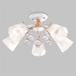 MD.0567-5-S WT+FGD Люстра потолочная 5*60Вт Е27