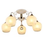 MD.0655-5-S WT+FGD Люстра потолочная 5*60Вт Е27