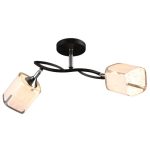 MD.3499-2-S BK+CH Люстра потолочная 2*60Вт Е27