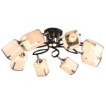 MD.3499-8-S BK+CH Люстра потолочная 8*60Вт Е27