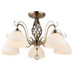 MD.0772-5-S AB Люстра потолочная 5*60Вт Е27