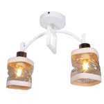 MD.51503-2-S WH+FGD Люстра потолочная 2*60Вт E27