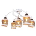 MD.51503-5-S WH+FGD Люстра потолочная 5*60Вт E27
