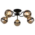 MD.3595-5-S COFFEE+FGD Люстра потолочная 5*60Вт E27