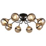 MD.3595-8-S COFFEE+FGD Люстра потолочная 8*60Вт E27