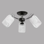 MD.1087-3-S BK+CH Люстра потолочная 3*60Вт E27