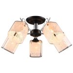 MD.1087-5-S BK+CH Люстра потолочная 5*60Вт E27