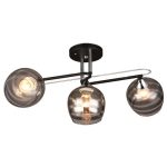 MD.1042-3-S BK+CH Люстра потолочная 3*60Вт E27