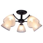 MD.1092-5-S BK+CH Люстра потолочная 5*60Вт E27