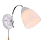 MD.8410-1-W CH+WH Бра 1*60Вт E27