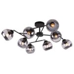 MD.9460-8-S BK+CH Люстра потолочная 8*60Вт E27