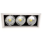 IL.0006.2315 Светильник карданный LED 3*20W встраиваемый, WH