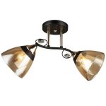 MD.3807-2-S BK+FGD Люстра потолочная 2*60Вт E27