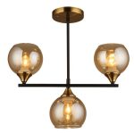 MD.1234-3-S BK+CP Люстра потолочная 3*60Вт E27