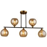 MD.1234-5-S BK+CP Люстра потолочная 5*60Вт E27