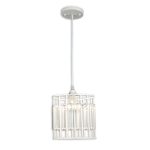 MD.2923-1-P WH+SL Люстра подвесная 1*60Вт E27