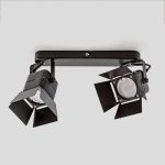 IL.0005.0300-2 Светильник MR16 2*50W настенный спот Черный