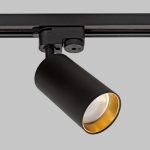IL.0010.2157 Светильник GU10 на однофазный трек 220V, Черный + Золото