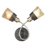 MD.4045-2-W AB+BK Бра 2*60Вт E14