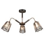 MD.4050-3-S BK+FGD Люстра потолочная 3*60Вт E27
