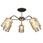 MD.4052-5-S COFFEE+FGD Люстра потолочная 5*60Вт E27